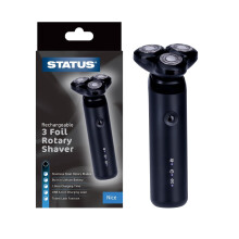 Status Electric Shaver Rechargeable Men 3 Head Rotary Stainless Steel Waterproof