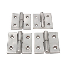 304 Stainless Steel Detachable Hinges 75x75mm Right Heavy-Duty High Hinges with Thickened Bearings for Industrial Equipment