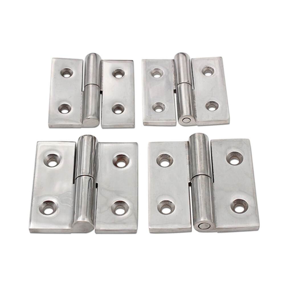 304 Stainless Steel Detachable Hinges 75X75mm Right Heavy-Duty High Hinges With Thickened Bearings For Industrial Equipment 6482260760384