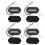 4 pièces 12 V 6 LED lampes de plaque d'immatriculation blanches et étanches 2
