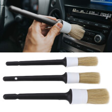 Kit di 3 pennelli per detailing con pelo di cinghiale bianco 22,5–24 cm