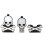 Clé USB Crâne 32 Go - Compact Mini PVC Noir 9