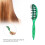 Spazzola per capelli ventilata verde piccola e curva 1 pezzo ABS/Nylon 10