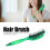 Spazzola per capelli ventilata verde piccola e curva 1 pezzo ABS/Nylon 11