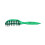 Spazzola per capelli ventilata verde piccola e curva 1 pezzo ABS/Nylon 16