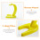 Supporto porta-banane giallo 25.7*18*12cm, plastica 4