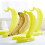 Supporto porta-banane giallo 25.7*18*12cm, plastica 7