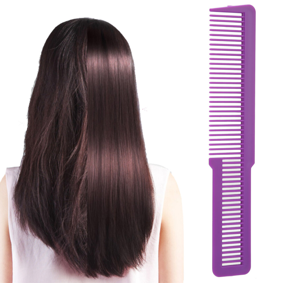 Hairdressing Comb for All Hair Types Pocket Size Wide & Fine Teeth Purple