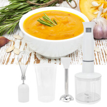 Frullatore ad immersione da 800 W ABS+acciaio inossidabile, cavo da 1 m