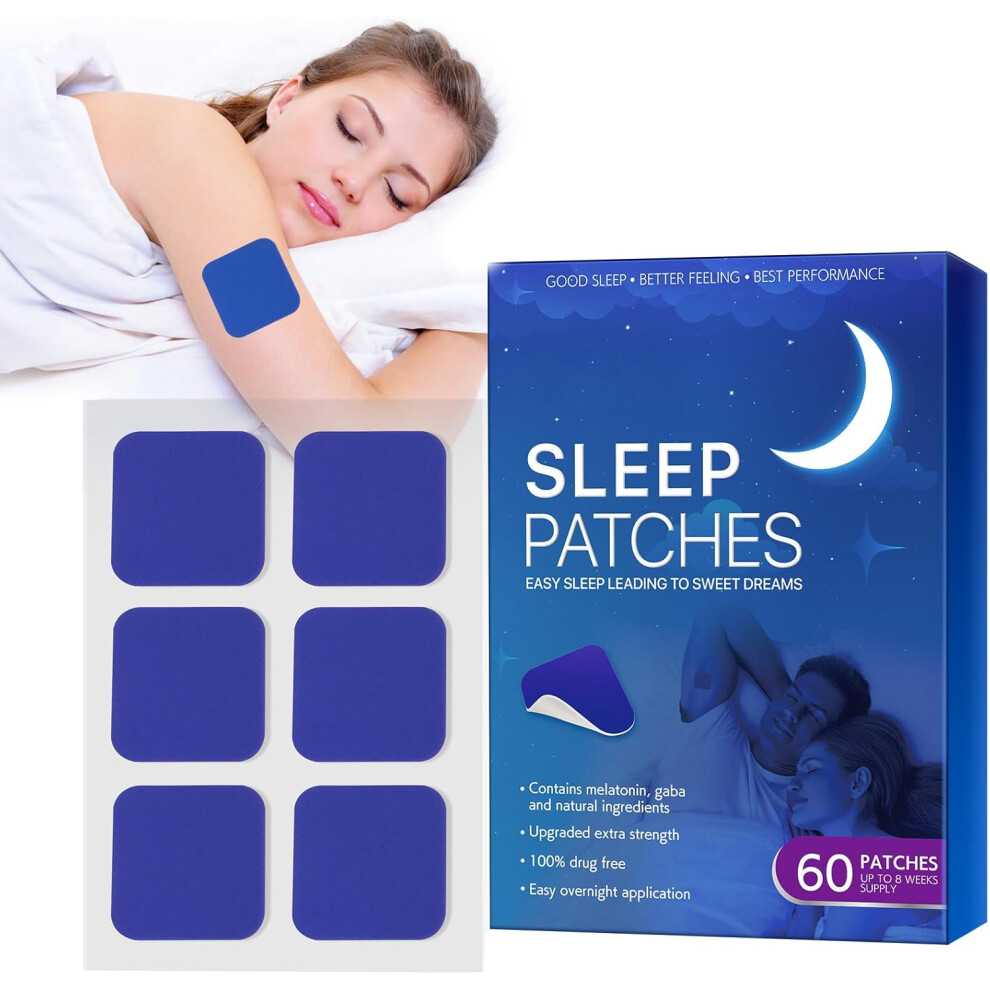 60PCS Sleep Patches for Adults, Upgraded Natural Safety Stickers for Deep Sleeping