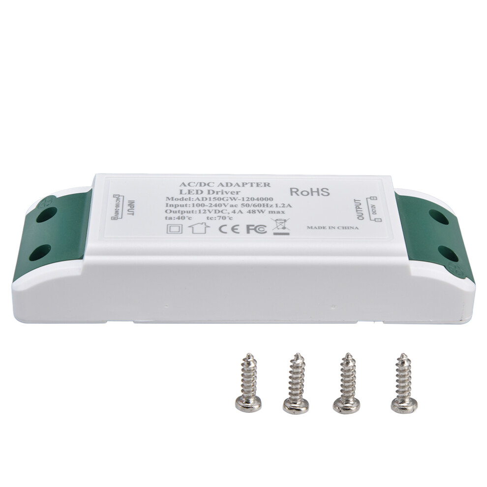LED Power Driver 12V DC 48W 4A Constant Current