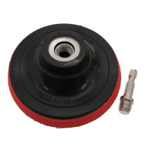 4 Inch Backing Pad Plate M10 Hook and Loop Polishing Buffing Pad Backer for Grinder and Sander Machines