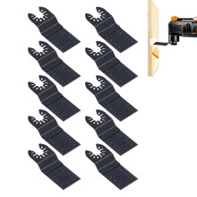 10 Stück Oszillierende Sägeblätter Schnellverschluss Hochgeschwindigkeitsstahl Universelle Elektrowerkzeug-Schneidezähne 34mm