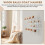 Iron Coat Rack with Solid Wood Ball Wall Hook Simple Coat Rack 4