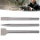 Carbon Steel Scaling Flat Point Chisel 3Pcs for Tile and Concrete 5 Pit Handle 14