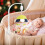 Support de mobile pour lit bébé en ABS, 58x24 cm - Bras rotatif 8
