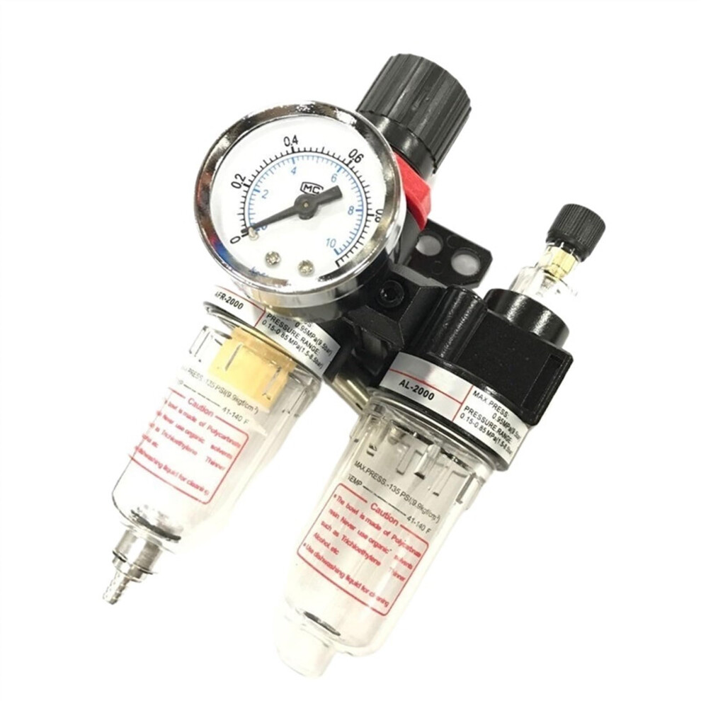 Afc2000 Oil Water Separator Regulator Trap Filter For Airbrush Air Compressor G1/4" Pressure Regulator Afr2000 Al2000 6947110237503