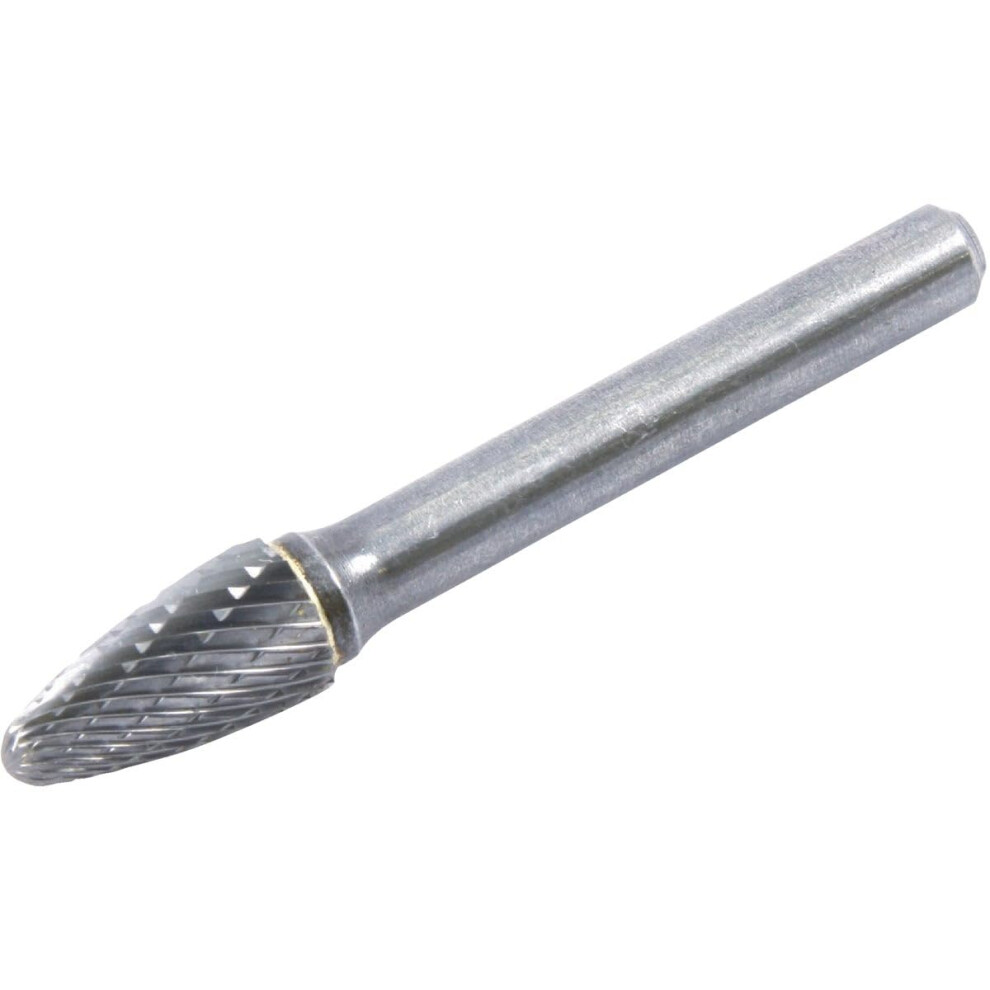 60125 Tungsten Carbide Burr 1/4-Inch Shank Tree Radius Dark Grey 3/8-Inch Diameter For Metalworking And Woodworking 6276012568072