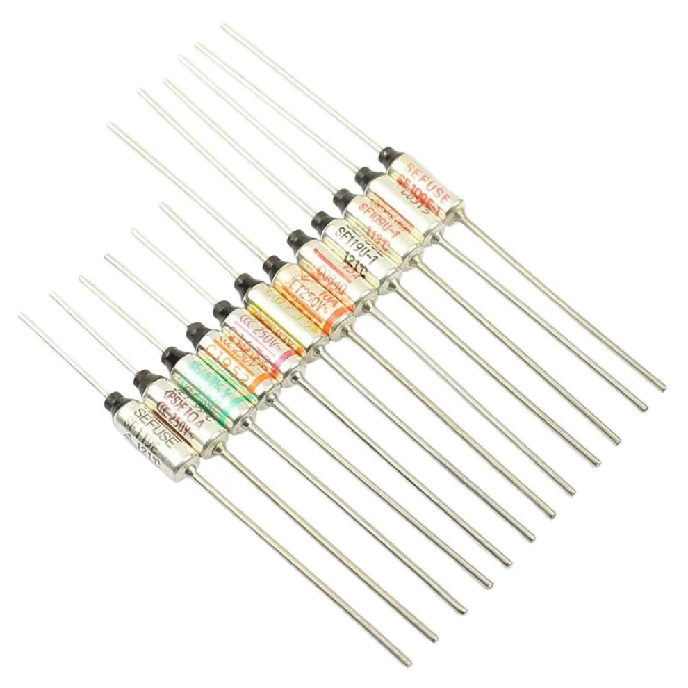 5Pcs Thermal Fuse Sf Series 73 77 99 113 117 121 128 129 133 142 157 172 184 192 216 227 240C 250V 10A 15A Axial Tf Ry Sf240e 6276012568065