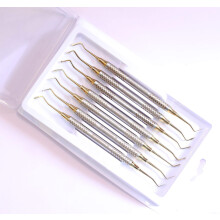 7-Piece Dental Composite Tool Set for Fillings, Carving, Contouring - Stainless Steel Instruments for Dental Professionals