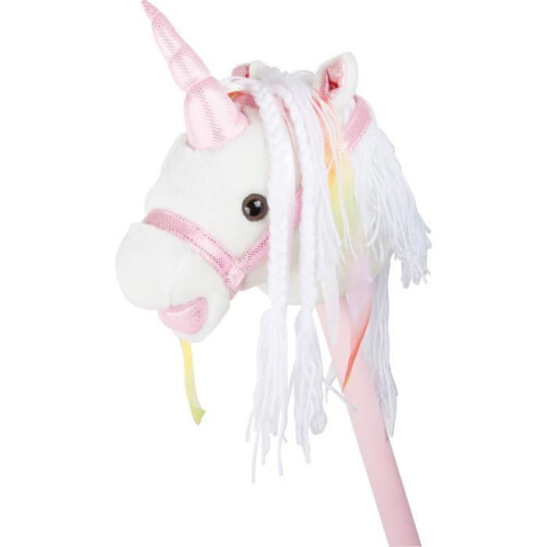 Cavallo a stecco « Unicorno bianco »