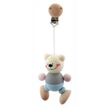 Holzspielzeug - HESS - 12815 - Clipfigur Bär - Natur - Ab 3 Jahren