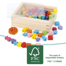 Giocattolo in legno - Forme da infilare creative - Multicolore - Per bambini a partire da 12 mesi - Interno - Unisex