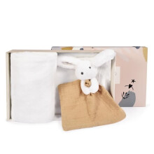 Plaid ja Doudou - DOUDOU ET COMPAGNIE - Happy Wild - Vauva - Tumma beige - Muut kuviot
