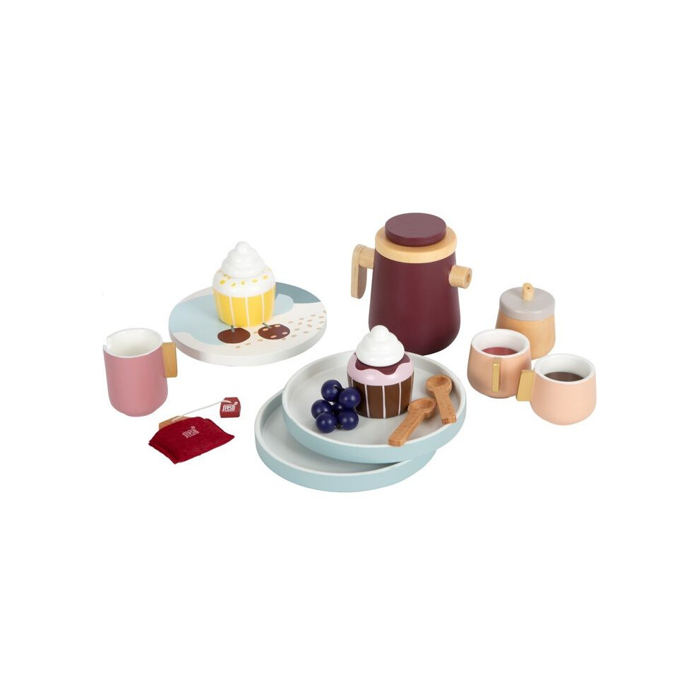 Photos - Role Playing Toy Toy - SMALL FOOT COMPANY - Tasty Coffee and Tea Set - 19 pieces - Wood - Ages 3 to 8