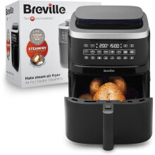 Freidora sin aceite - Breville - Halo - 7 L - 1700 W - Tecnología SteamFry - Negro