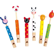 Flûtes de lotus - Animaux - Multicolores - Lot de 6 - Têtes d'animaux