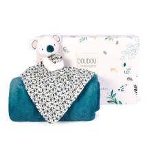 Plaid ja Yoca pandan doudou - Doudou ja Compagnie - Sininen - Unisex - Vauva