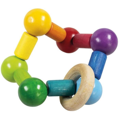 Detoa junior sateenkaarihelin 10 cm puinen