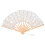 Folding Fan Hallow Lace Bamboo Bones Vintage Style 1