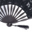 Folding Fan Hallow Lace Bamboo Bones Vintage Style 15