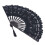Folding Fan Hallow Lace Bamboo Bones Vintage Style 3