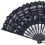 Folding Fan Hallow Lace Bamboo Bones Vintage Style 14