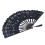 Folding Fan Hallow Lace Bamboo Bones Vintage Style 2
