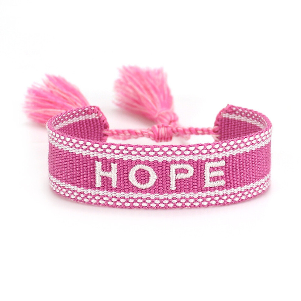 (Shiny pinkhose) Popular Hand Rope Embroidered Character Bracelet For Women Vintage-image-OPC-PJQWMGZ-NEW