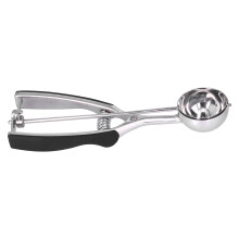 Edelstahl-Cookie-Scoop Mehrzweck-Handschaufel Tragbarer Eiscreme-Löffel für Zuhause und Hotel J10190P 59 mm