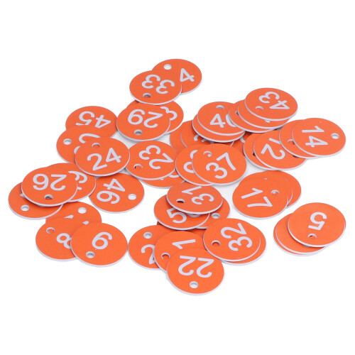 50Pcs Numbered Label Round Simple Beautiful 1
