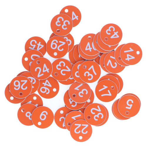 50Pcs Numbered Label Round Simple Beautiful 2