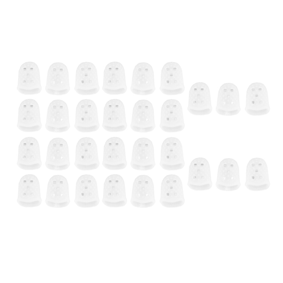 30pcs Guitar Silicone Finger Protectors Breathable