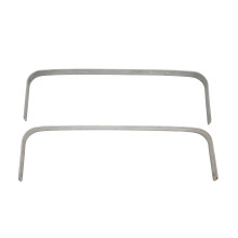 2pcs Aluminum Retro Metal Frames 11.8in for DIY Craft Bags & Purses