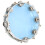MBAT Tambourin bleu à double rangée réglable de 10 pouces 5