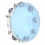 MBAT Tambourin bleu à double rangée réglable de 10 pouces 15
