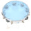 MBAT Tambourin bleu à double rangée réglable de 10 pouces 2