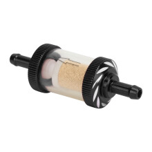 Filtro carburante ABS per moto da 6 mm, nero, Ø 0,24 in