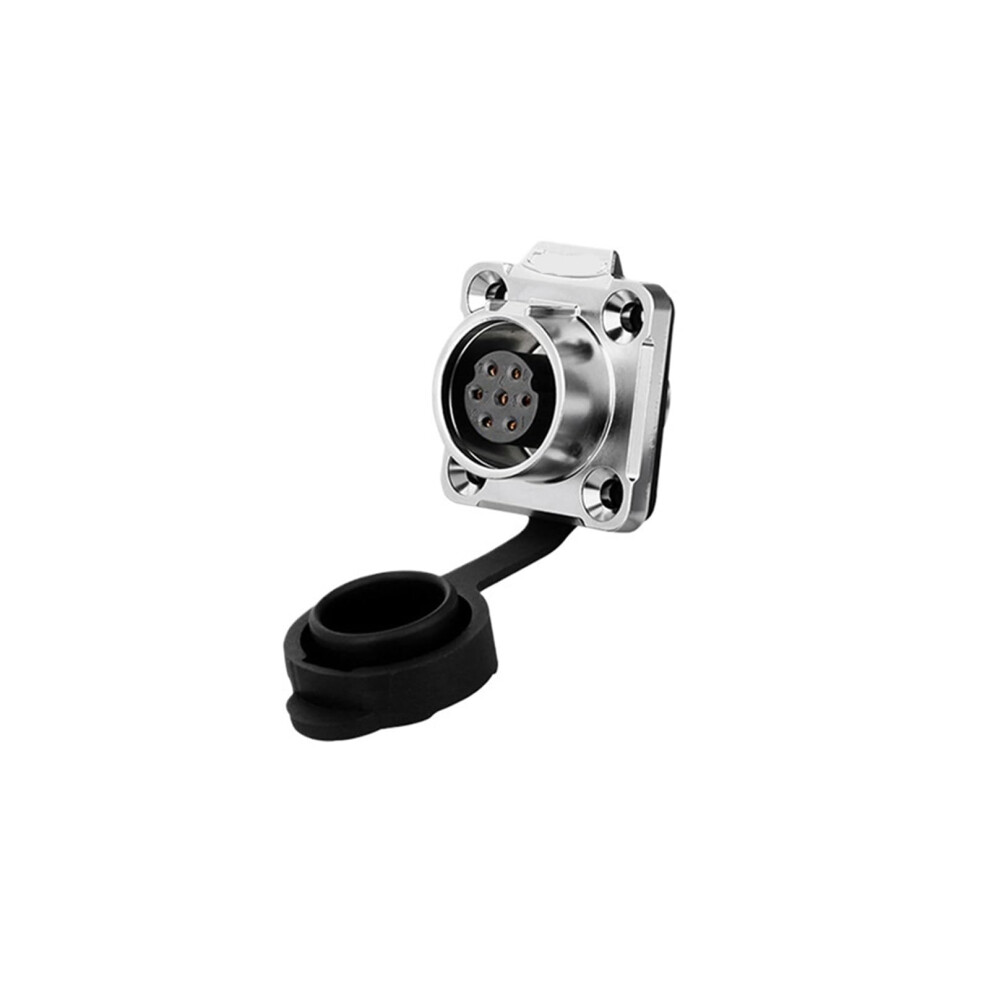 Lp16 Aviation Plug And Socket Metal Round 7-Core Pin Power Signal Industrial Connector Flange Female Mounting Seat 6947110238128