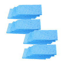 20Pcs Blue Rectangle Soldering Sponge 60mm x 40mm x 11mm for Soldering Iron Tip Cleaning Pads
